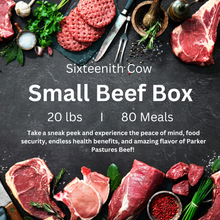 Small Beef Box (1/16 Cow) with FREE SHIPPING (use code "BEEF")