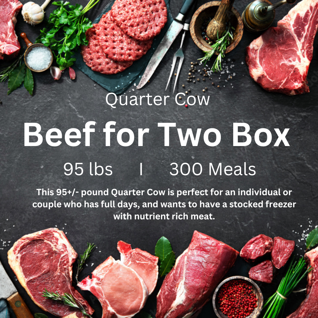 The Beef For Two Box (Quarter Cow) + FREE Chicken