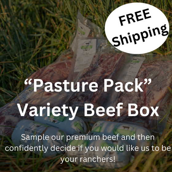 "Pasture Pack" Variety Beef Box with FREE SHIPPING (code "HOLIDAY")