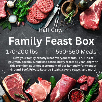 Family Feast Box (Half Cow) + FREE TURKEY