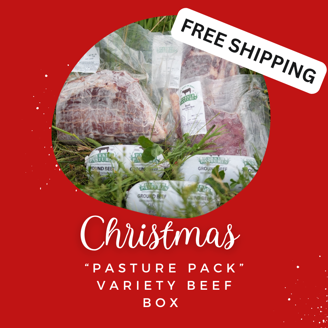 Christmas "Pasture Pack" Variety Beef Box w/ FREE SHIPPING (Use Code "HOLIDAY")