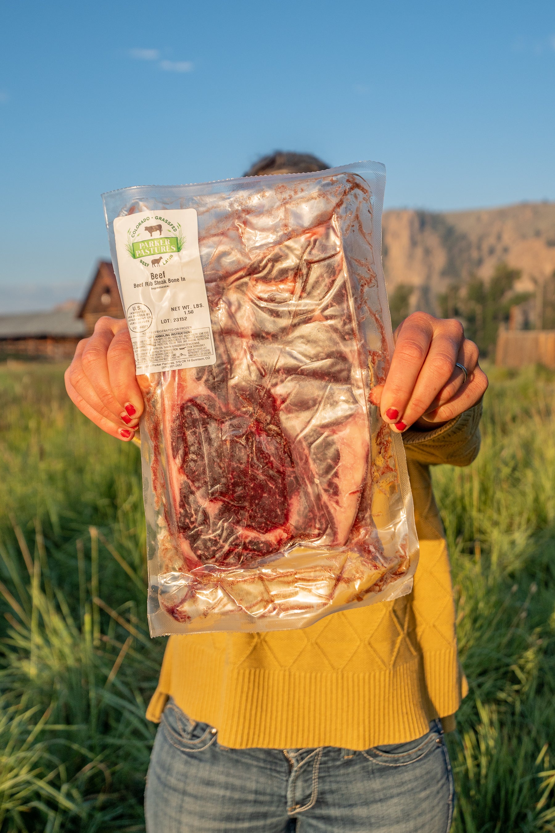 Grass-fed Beef Ribeye Steaks (2 per pack)