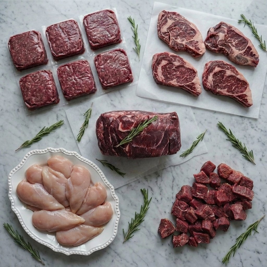 Parker Pastures Box — premium grass-fed beef and pasture-raised chicken