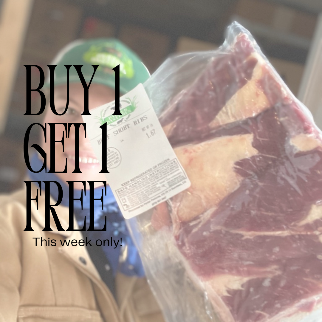 Grass-fed  Short Ribs (1 Pack) BOGO