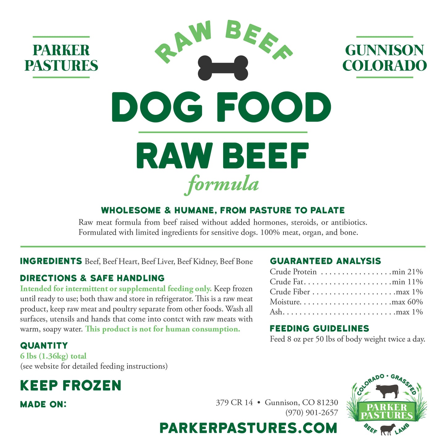 
                  
                    Raw Beef Dog Food Sampler
                  
                