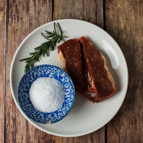 NON-AGED Grass-fed New York Strip Steaks