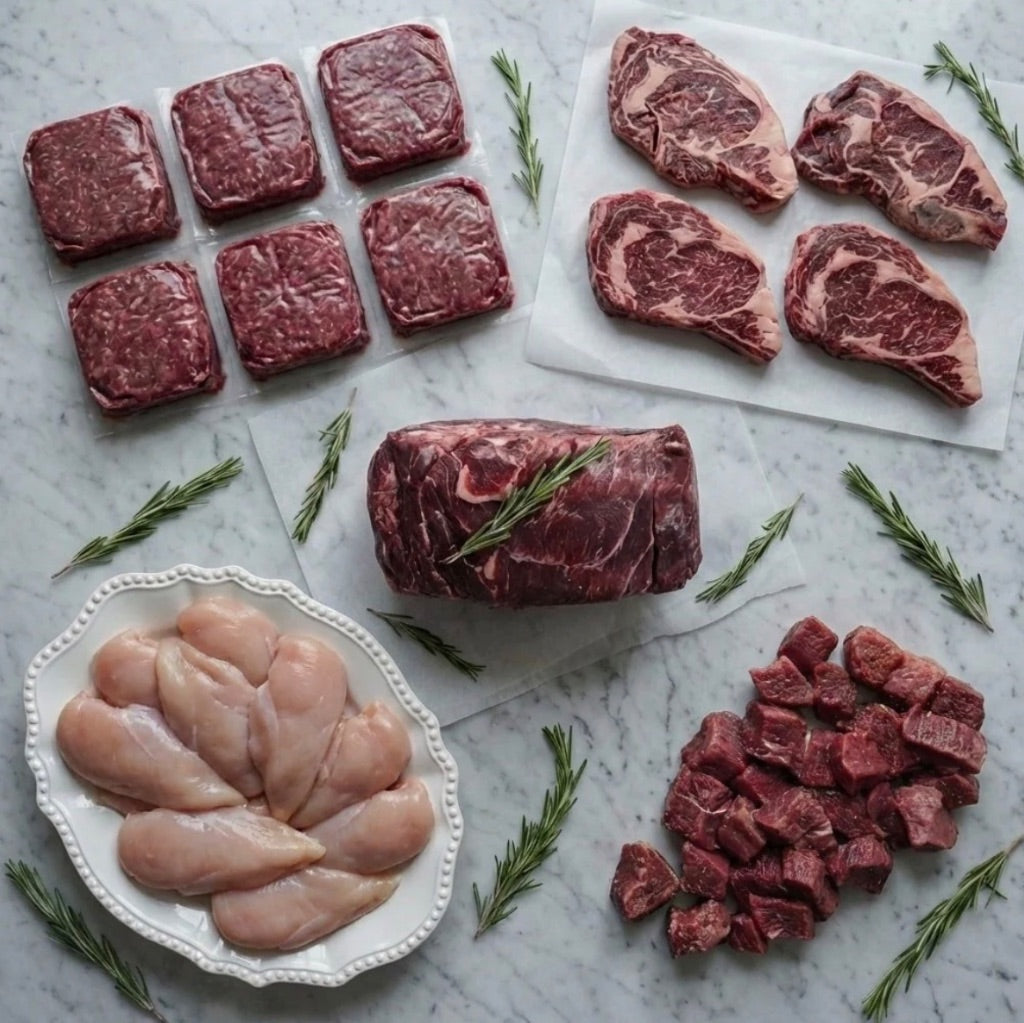 Parker Pastures Box — premium grass-fed beef and pasture-raised chicken